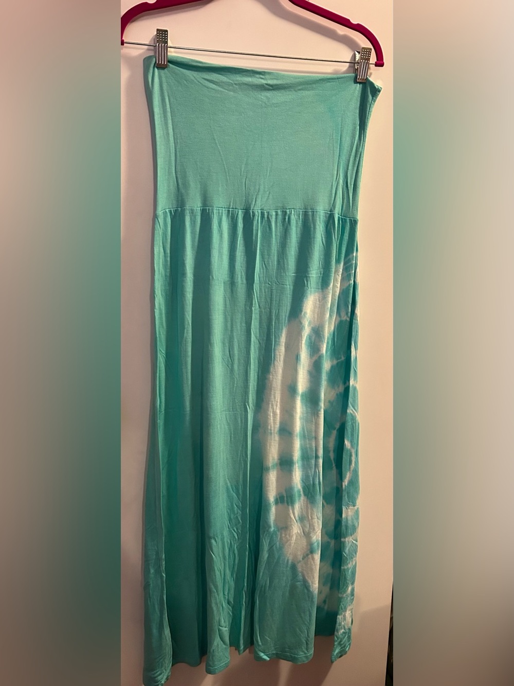 Tie dye convertible strapless maxi dress